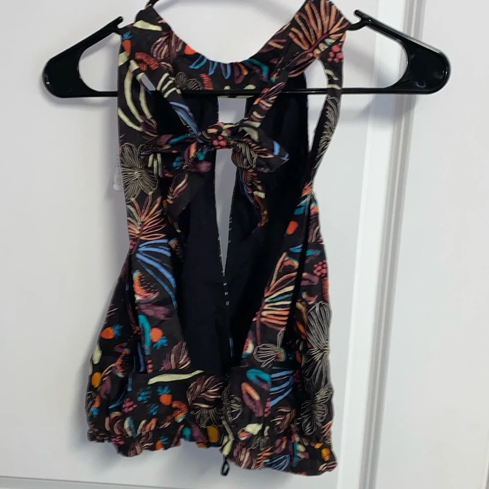Black Cut Out Saucy Free People Top - Picture 3 of 4